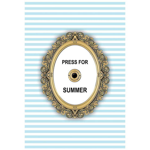 Summer Button Gold Ornate Wood Framed Art Print with Double Matting by Pavlova, Martina
