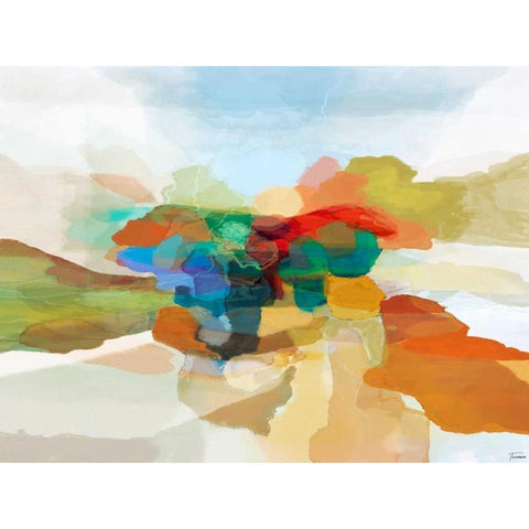 Fracture I White Modern Wood Framed Art Print by Tienhaara, Michael