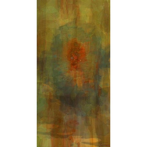 Passages Tryptic Center Gold Ornate Wood Framed Art Print with Double Matting by Tienhaara, Michael