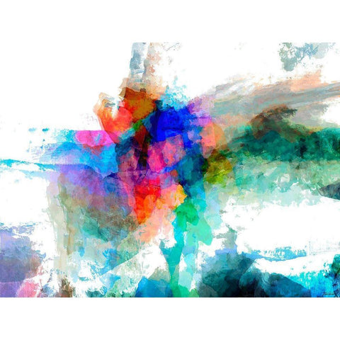 Spatial IV White Modern Wood Framed Art Print by Tienhaara, Michael