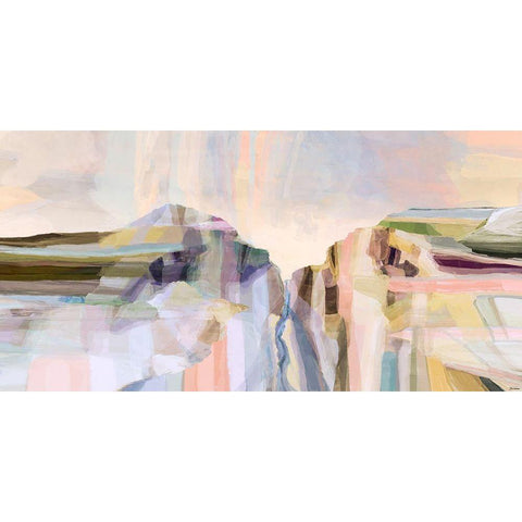 Hilltop Black Modern Wood Framed Art Print with Double Matting by Tienhaara, Michael