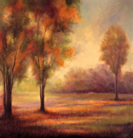 Ethereal II White Modern Wood Framed Art Print with Double Matting by Shaw, Olivia