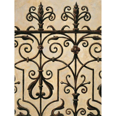 Gatekeeper II Gold Ornate Wood Framed Art Print with Double Matting by Segovia, Pablo