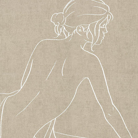 Female Figure Natural I Black Modern Wood Framed Art Print by Blake, Madeline