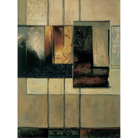 This Way II Gold Ornate Wood Framed Art Print with Double Matting by Sanderson, Paul