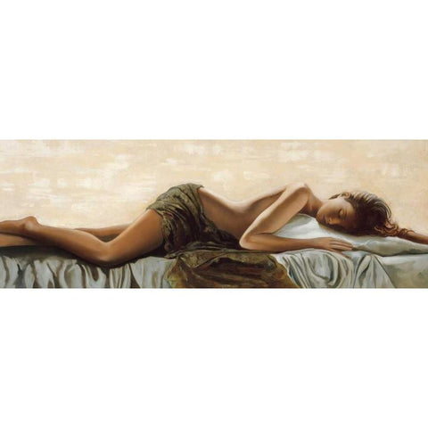 Peaceful Gold Ornate Wood Framed Art Print with Double Matting by Di Scenza, Ron