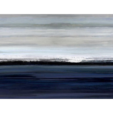 At the Edge Black Modern Wood Framed Art Print by Springer, Rachel