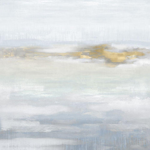 Ethereal with Gold III Black Modern Wood Framed Art Print with Double Matting by Springer, Rachel