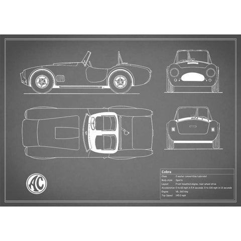 Cobra Red-Grey Black Modern Wood Framed Art Print by Rogan, Mark