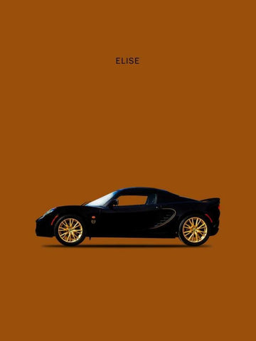 Lotus Elise Type-72D White Modern Wood Framed Art Print with Double Matting by Rogan, Mark