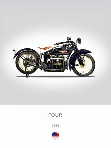 Henderson Four 1928 Black Ornate Wood Framed Art Print with Double Matting by Rogan, Mark