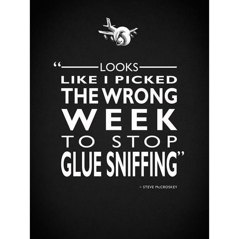 Airplane - Glue Sniffing Gold Ornate Wood Framed Art Print with Double Matting by Rogan, Mark