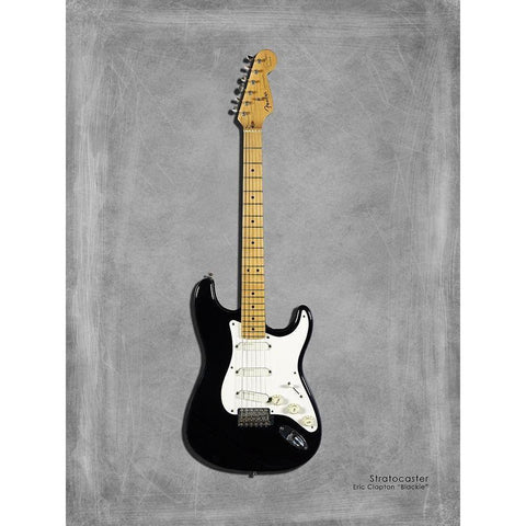 Fender EClaptonSIG Blackie 77 Gold Ornate Wood Framed Art Print with Double Matting by Rogan, Mark