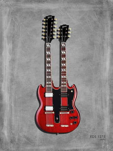 Gibson EDS1275 71 White Modern Wood Framed Art Print with Double Matting by Rogan, Mark
