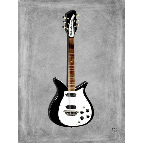 Rickenbacker 950 1965 White Modern Wood Framed Art Print by Rogan, Mark