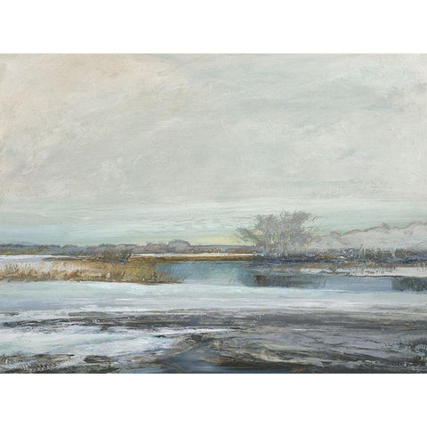 Waters Edge II Gold Ornate Wood Framed Art Print with Double Matting by Messina, Jake
