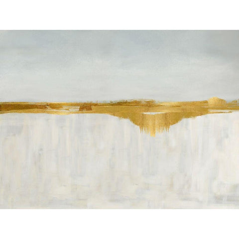 Gold Horizon II Gold Ornate Wood Framed Art Print with Double Matting by Messina, Jake