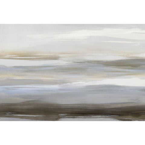 Neutral Strokes I Gold Ornate Wood Framed Art Print with Double Matting by Messina, Jake