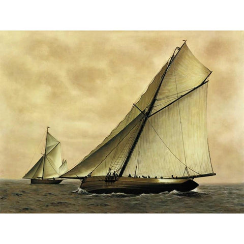 Cicely-1908 Black Modern Wood Framed Art Print by Matthews, William
