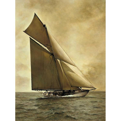 Caress-1895 Black Modern Wood Framed Art Print by Matthews, William