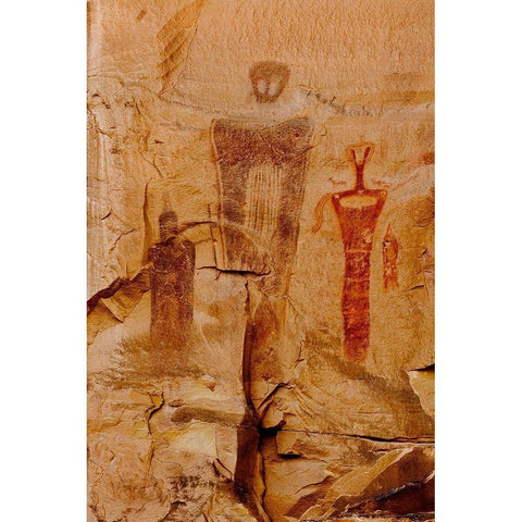 Shadow Dancers Black Modern Wood Framed Art Print with Double Matting by Dawson, Robert