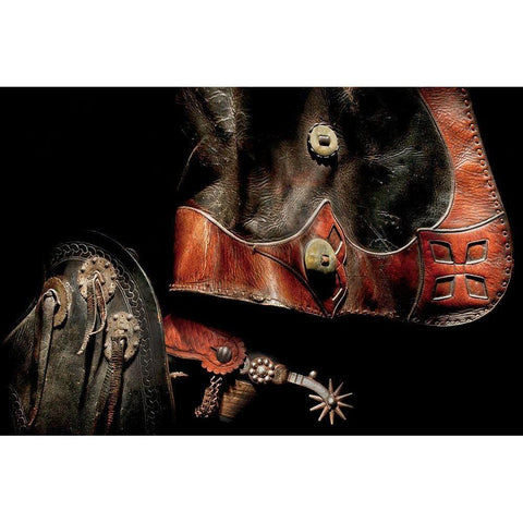 Hard Rider White Modern Wood Framed Art Print by Dawson, Robert