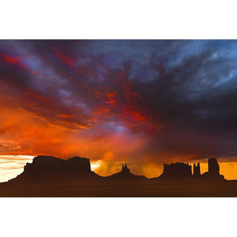 Before the Storm White Modern Wood Framed Art Print by Dawson, Robert