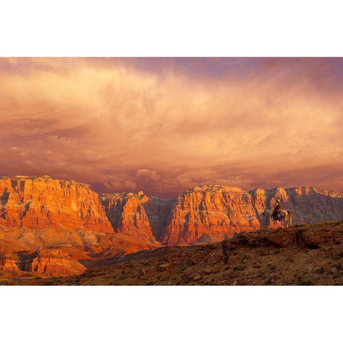 Out of the West White Modern Wood Framed Art Print by Dawson, Robert