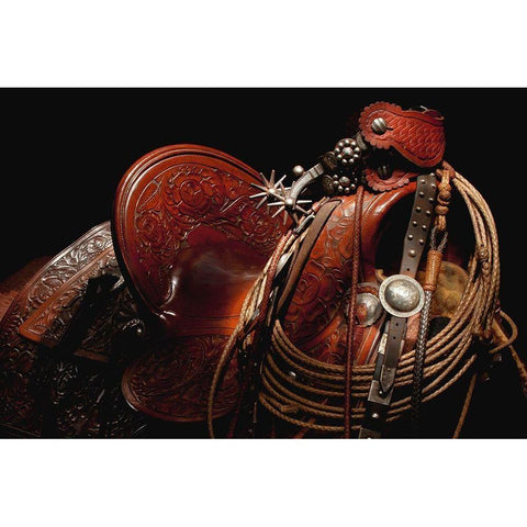 Old Macs Gear Black Modern Wood Framed Art Print by Dawson, Robert
