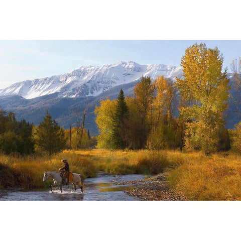 The Eagle Cap White Modern Wood Framed Art Print by Dawson, Robert