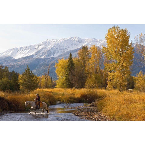 Wallow County White Modern Wood Framed Art Print by Dawson, Robert