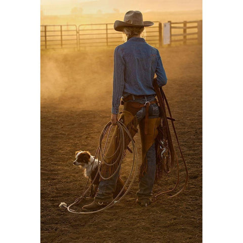 Waiting To Go For It White Modern Wood Framed Art Print by Dawson, Robert