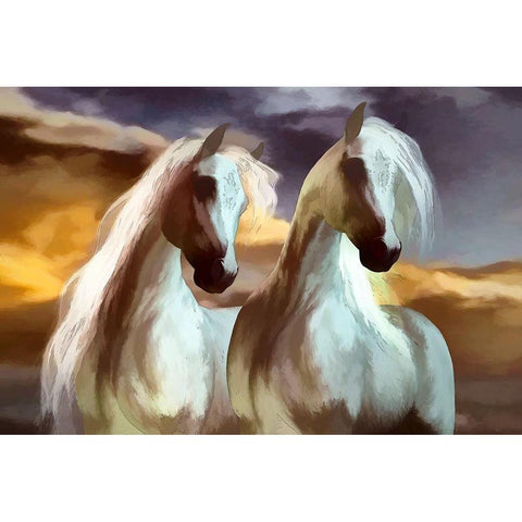Arabian Brothers IV Gold Ornate Wood Framed Art Print with Double Matting by Bolokofsky, Ronald