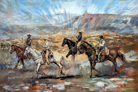 Herders White Modern Wood Framed Art Print with Double Matting by Bolokofsky, Ronald