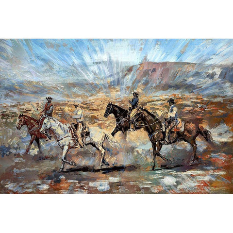 Herders White Modern Wood Framed Art Print by Bolokofsky, Ronald