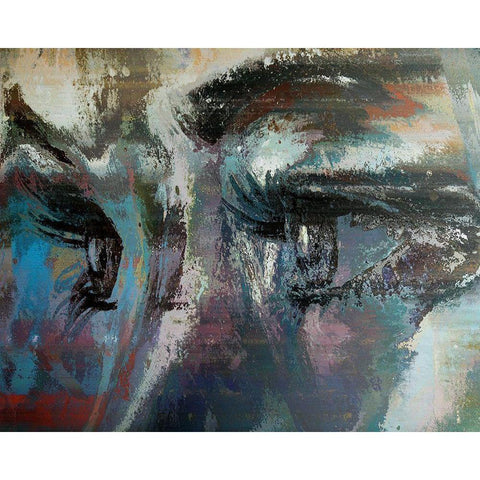 Expressive Domination Black Modern Wood Framed Art Print by Bolokofsky, Ronald