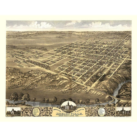 Shelbyville Illinois - Ruger 1869 Black Modern Wood Framed Art Print by Ruger