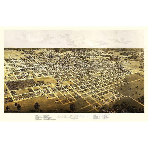 Springfield Illinois - Ruger 1867 Black Modern Wood Framed Art Print with Double Matting by Ruger