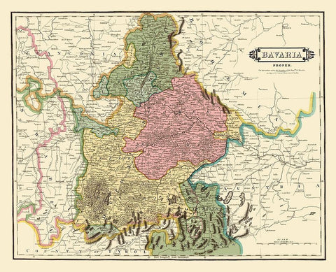 Bavaria Germany - Hamilton 1831 White Modern Wood Framed Art Print with Double Matting by Hamilton