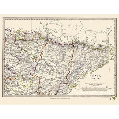 Spain 2 - Baldwin 1831 Gold Ornate Wood Framed Art Print with Double Matting by Baldwin