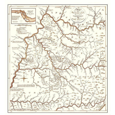 Kentucky - Stockdale 1794 Black Modern Wood Framed Art Print by Stockdale