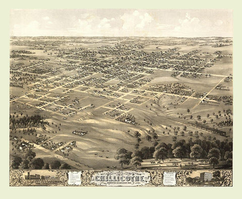 Chillicothe Missouri - Ruger 1869 White Modern Wood Framed Art Print with Double Matting by Ruger