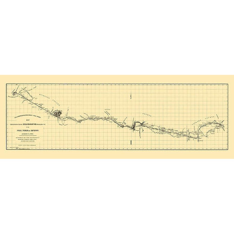 Hillsborough and Cincinnati Railroad - Jacobil Black Modern Wood Framed Art Print with Double Matting by Jacobil
