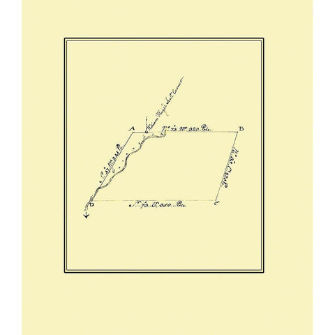 Frederick County Virgina - 1750 White Modern Wood Framed Art Print by Unknown
