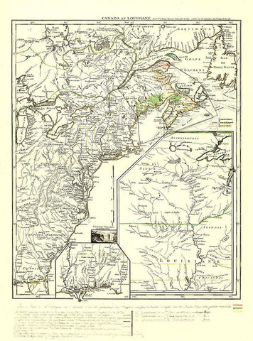 Canada Louisiana by St Augustine - Roy 1755 Black Ornate Wood Framed Art Print with Double Matting by Roy