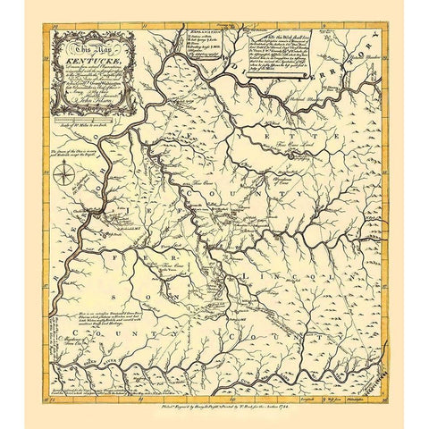 Kentucky - Filson 1784 White Modern Wood Framed Art Print by Filson