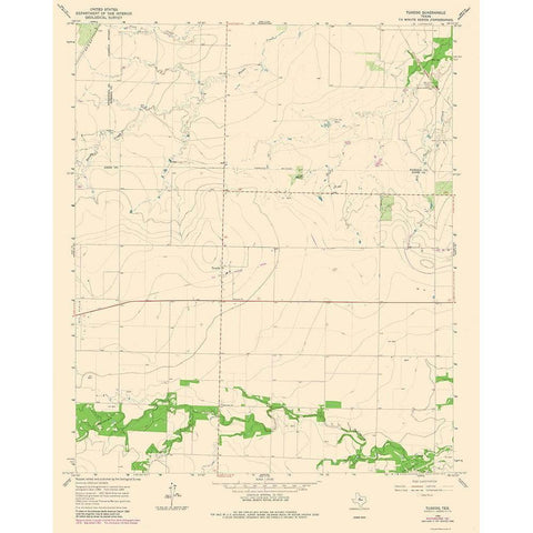 Tuxedo Texas Quad - USGS 1965 Black Modern Wood Framed Art Print by USGS