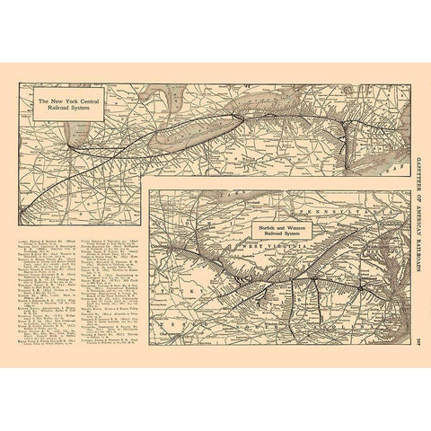New York Central Railroad, Norfolk - Reynold 1921 White Modern Wood Framed Art Print by Reynold