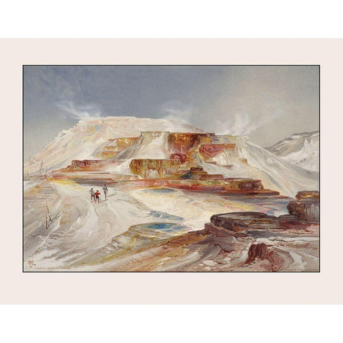 Yellowstone National Park Wyoming - Gardnier 1875 Black Modern Wood Framed Art Print with Double Matting by Gardnier