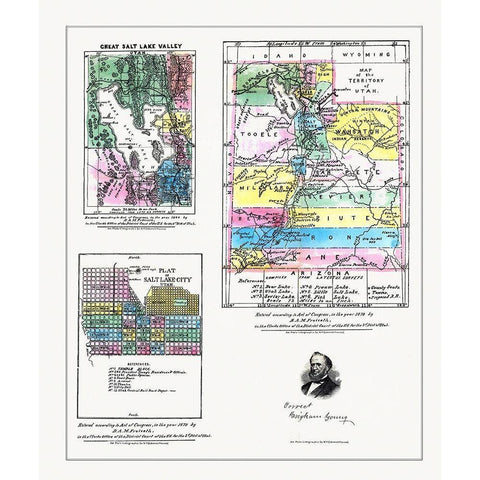 Utah White Modern Wood Framed Art Print by Froiseth